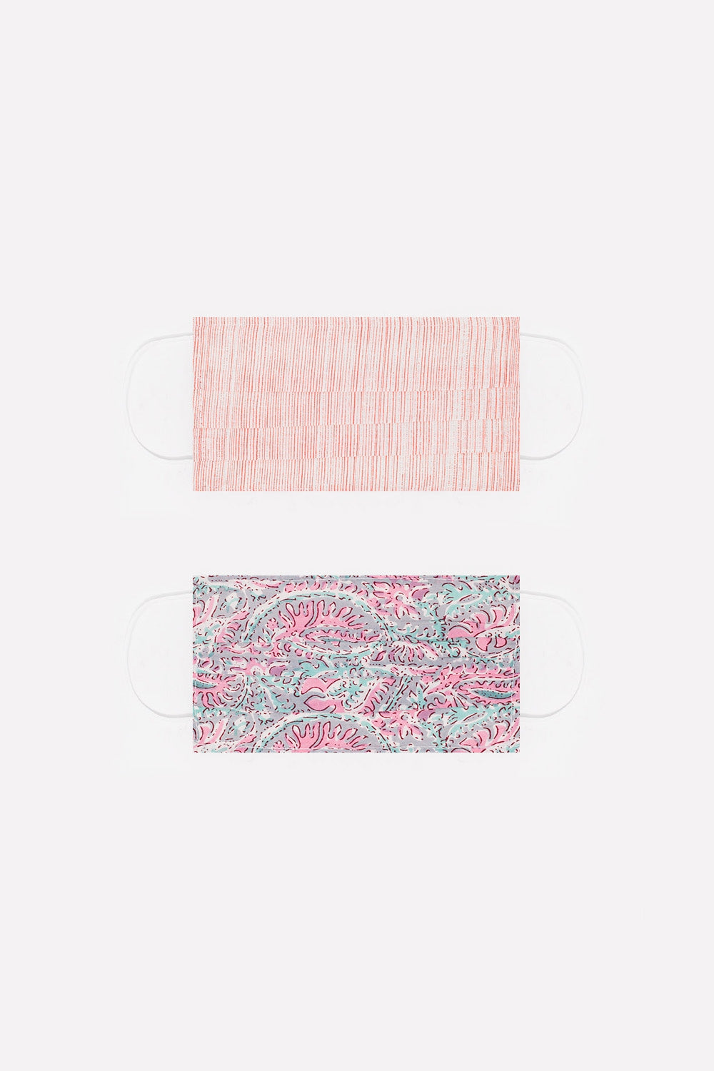 2 PACK organic cotton printed pink Mask - Face Masks