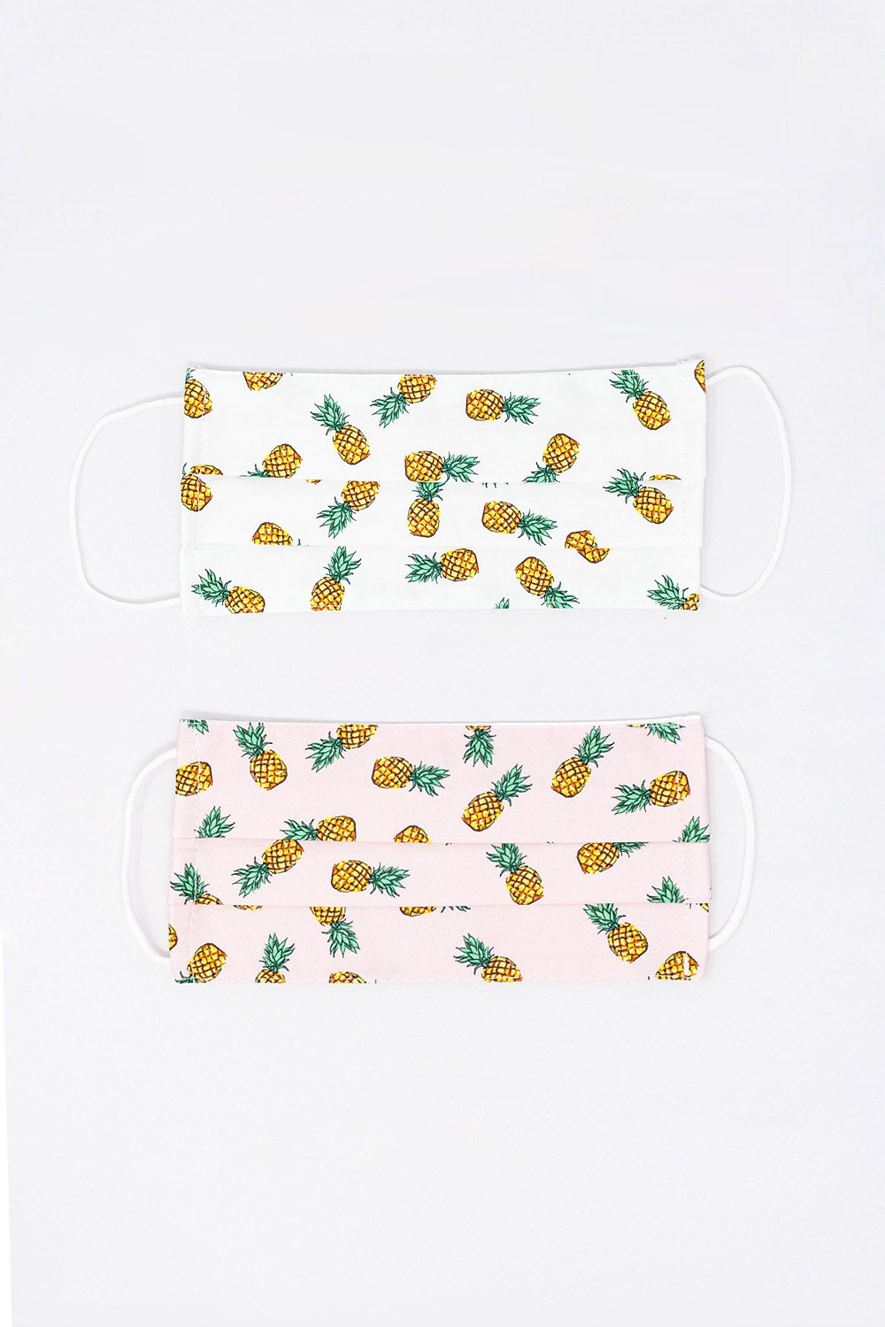 2 PACK Pineapple Print Mask - Face Masks
