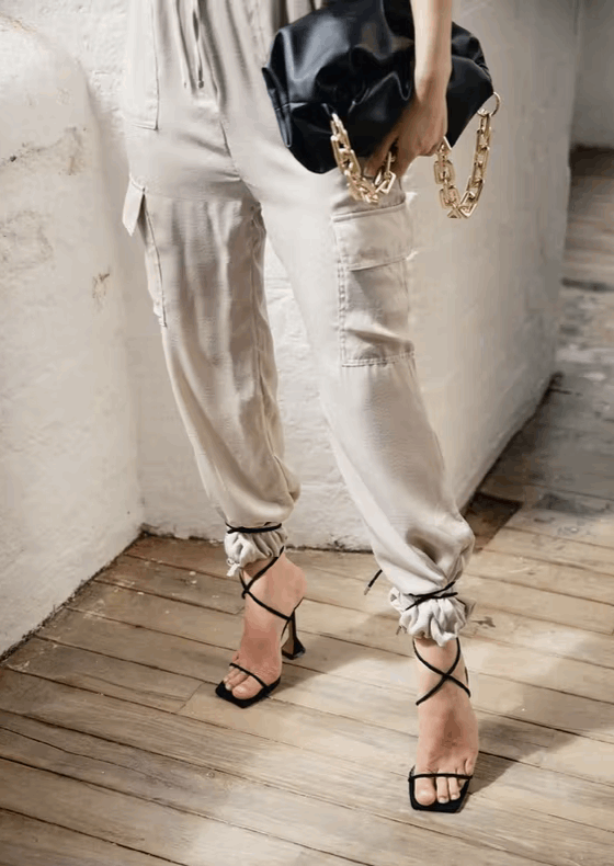 Stone coloured trousers set VK BOUTIQUE Outfit Sets BoutiqueLua