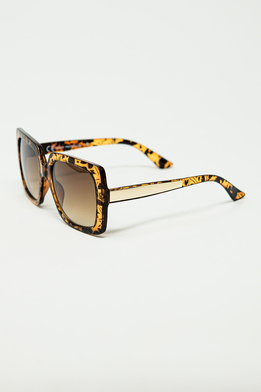 animal print square frame sunglasses Q2 BoutiqueLua