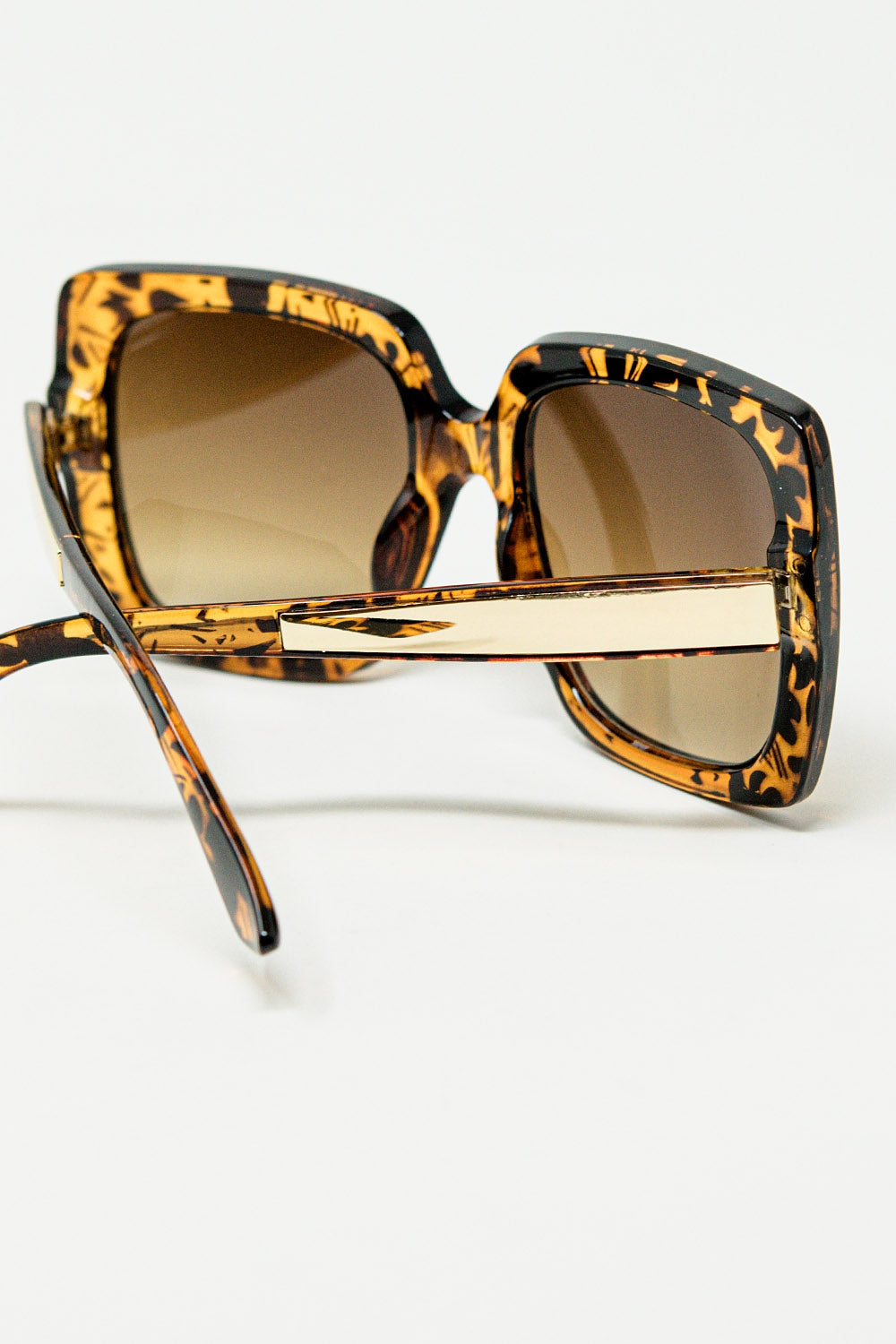 animal print square frame sunglasses Q2 BoutiqueLua