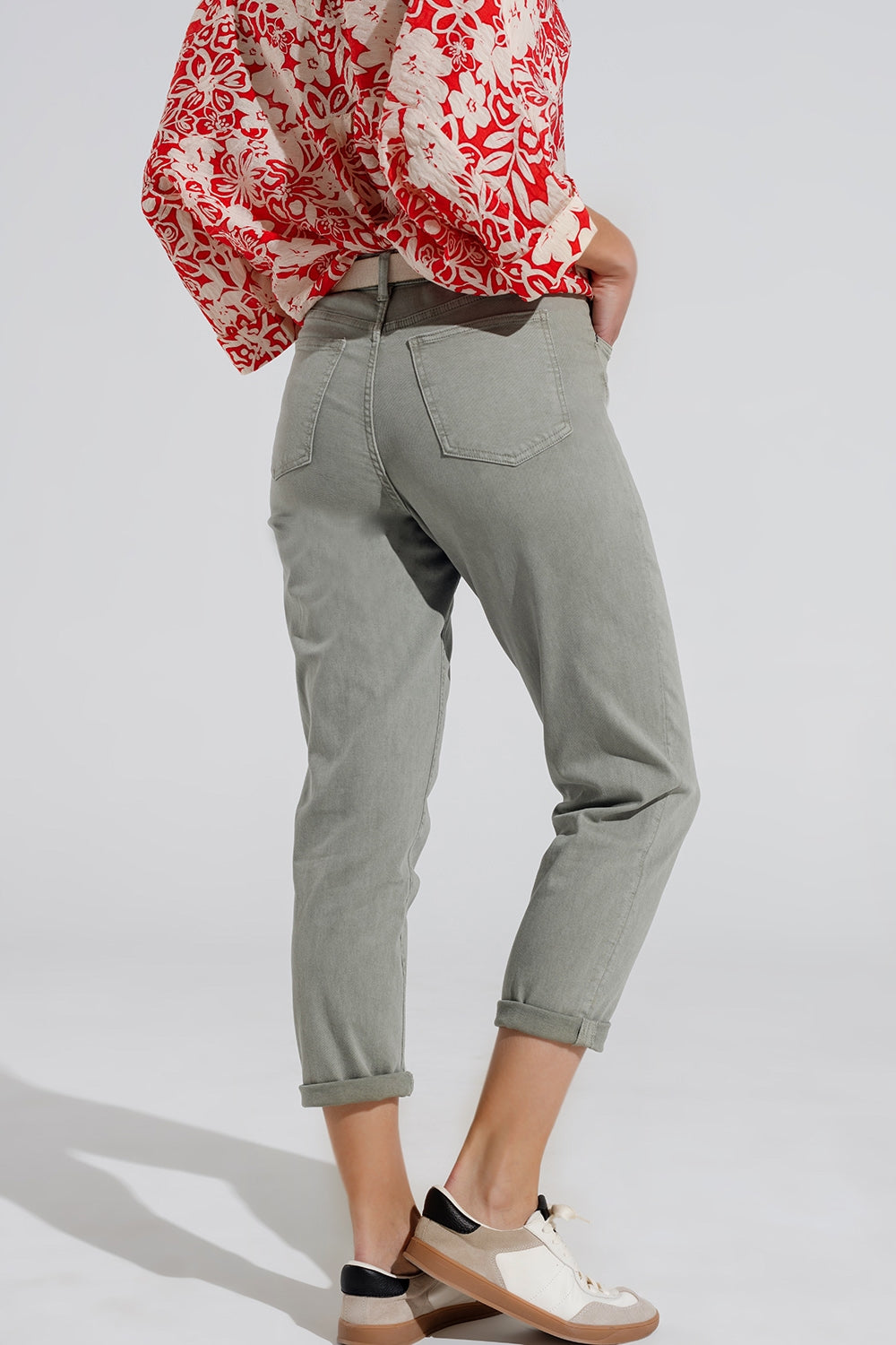 Ankle skinny Basic Jeans in kakhi - Jeans