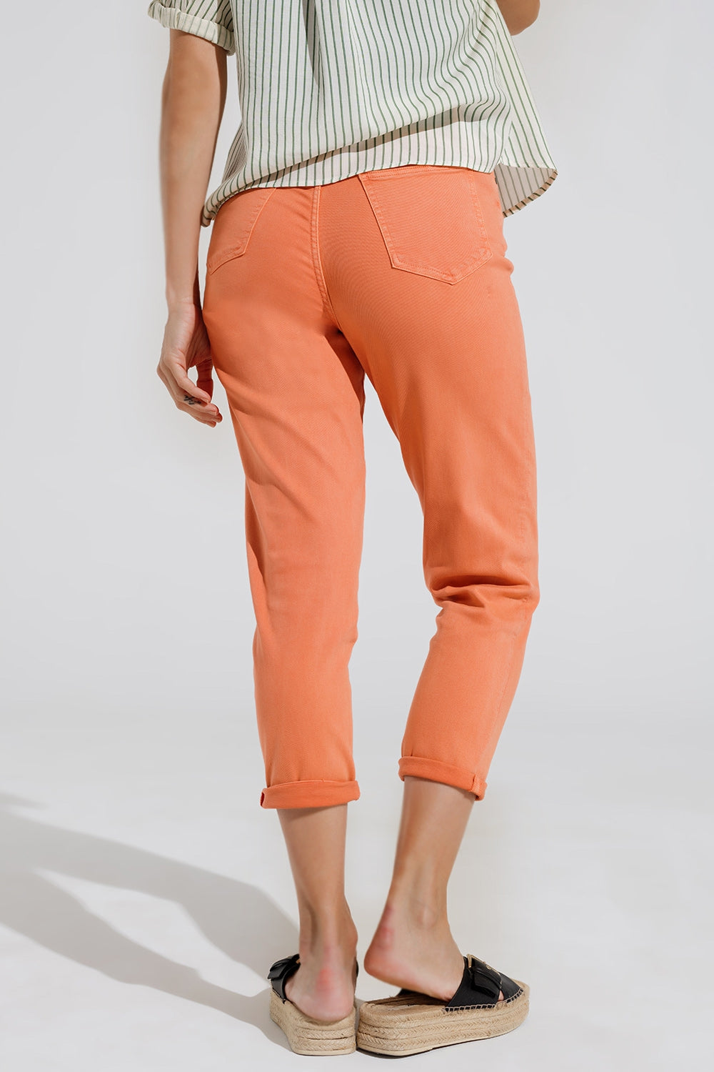 Ankle skinny Basic Jeans in orange - Jeans