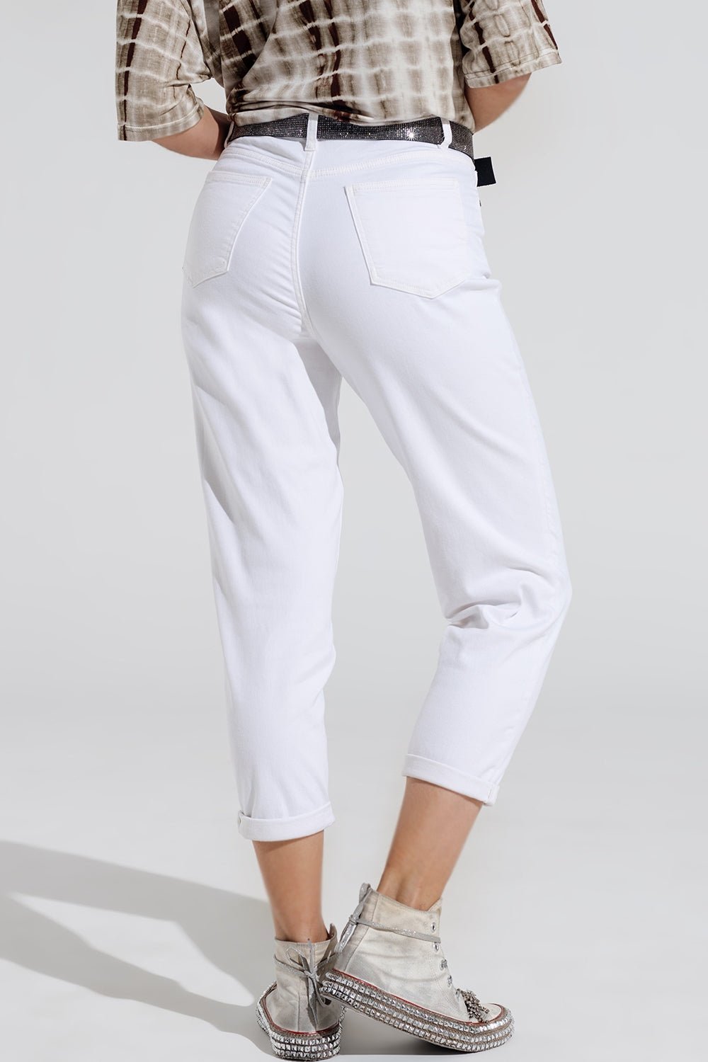 Ankle skinny Basic Jeans in white Q2 Jeans BoutiqueLua