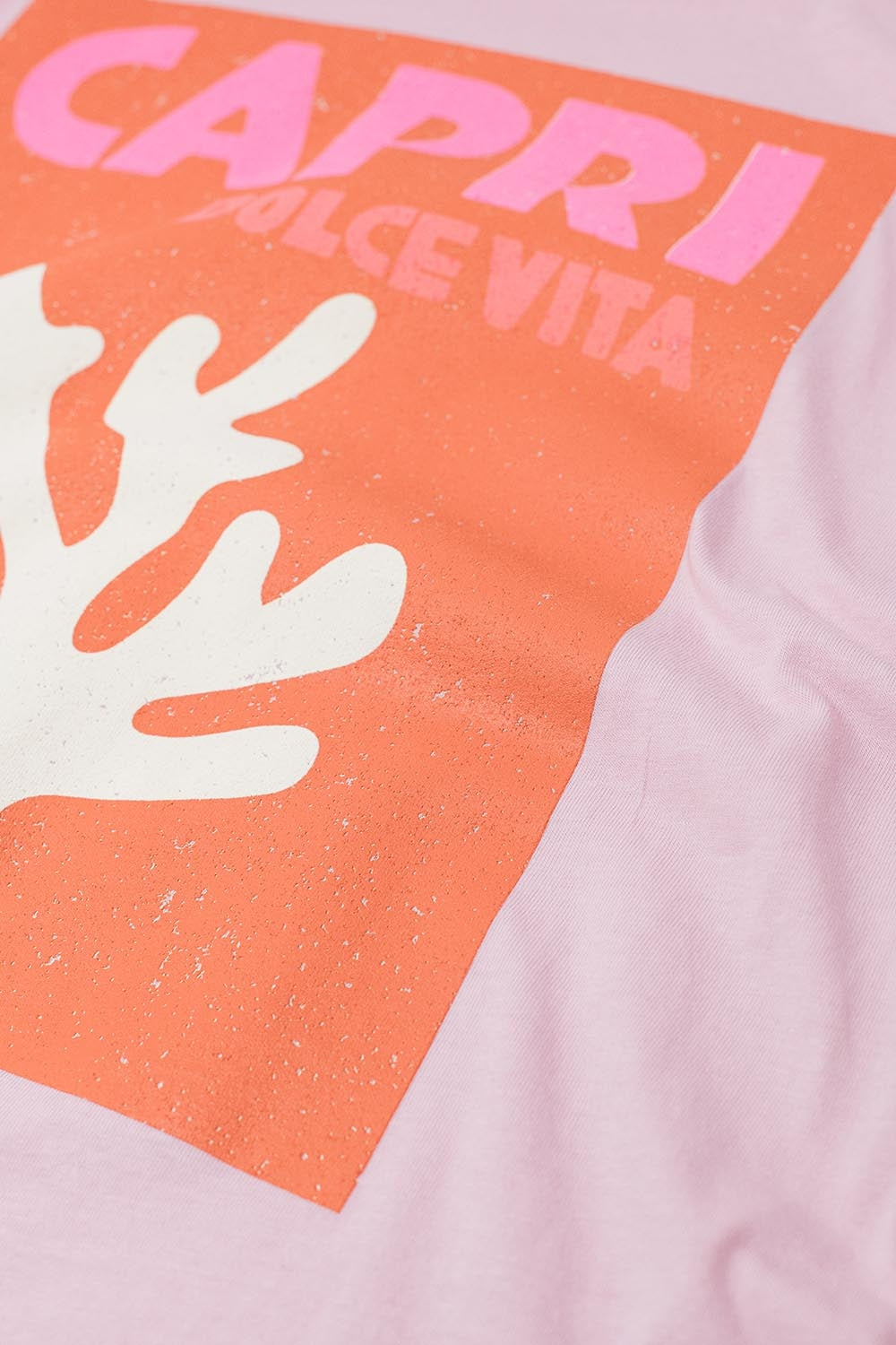 Baby Pink Capri Dolce Vita T-shirt Made in Italy