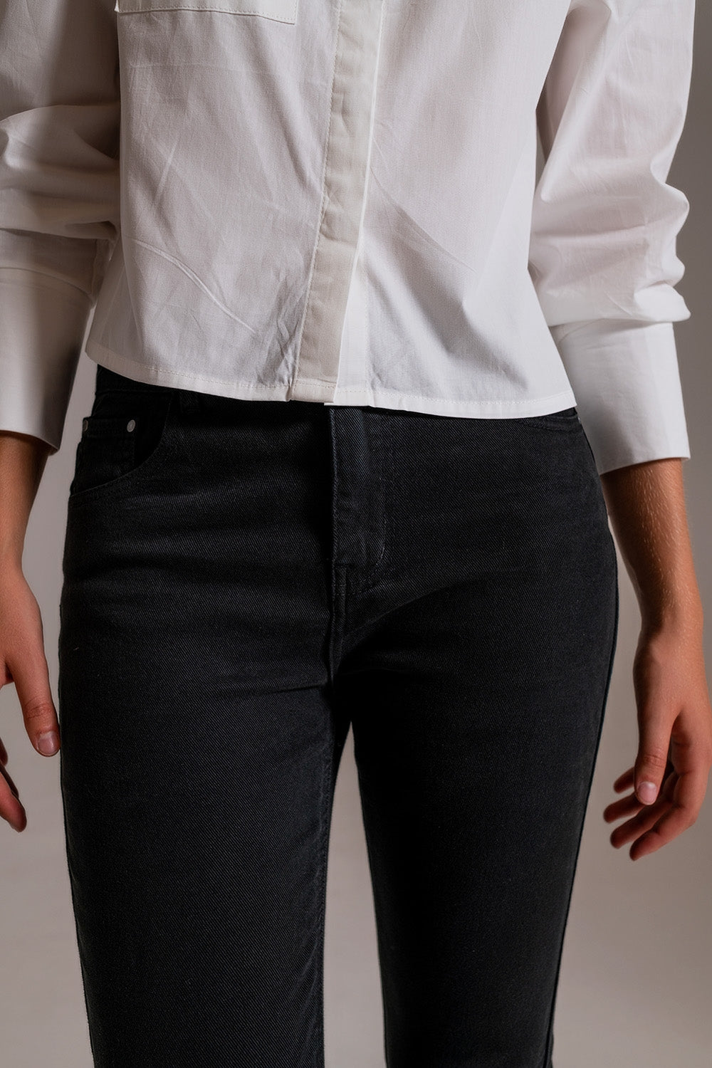 Basic Skinny Jeans in Black - Jeans