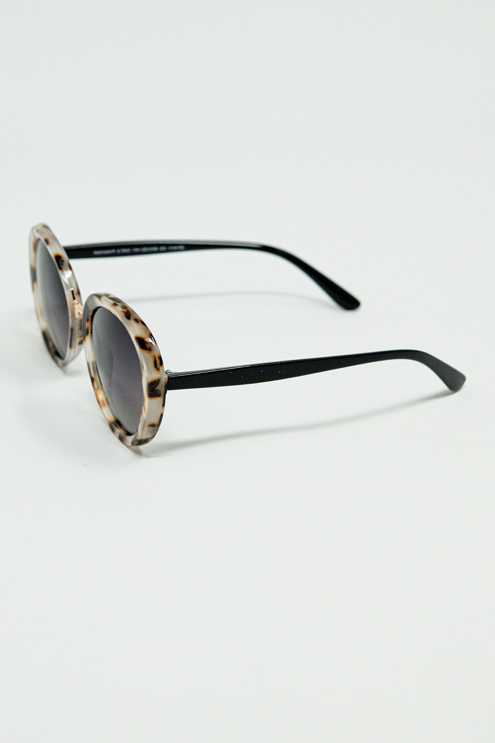 Beige Sunset Spot Oval Shaped Sunglasses - Sunglasses