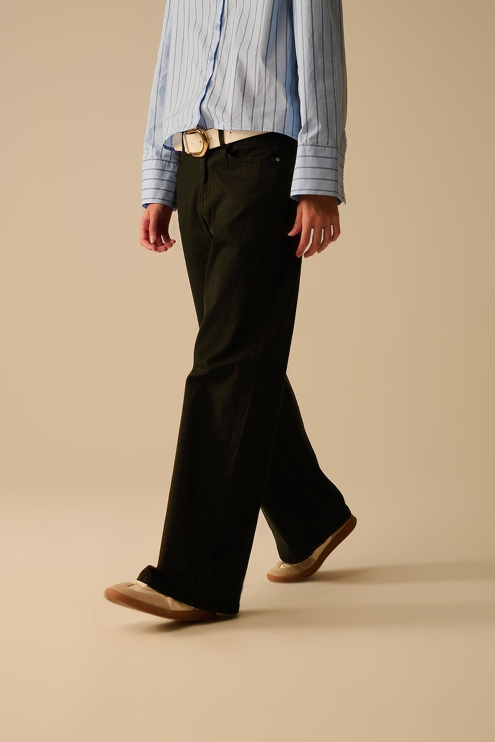 Black Straight Pants wide leg - Jeans