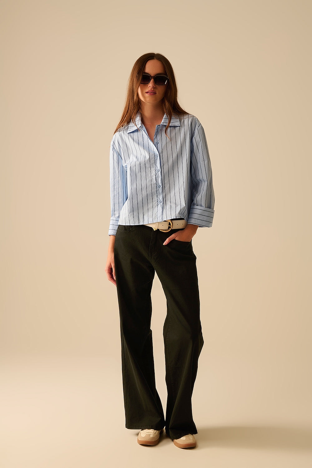 Black Straight Pants wide leg - Jeans