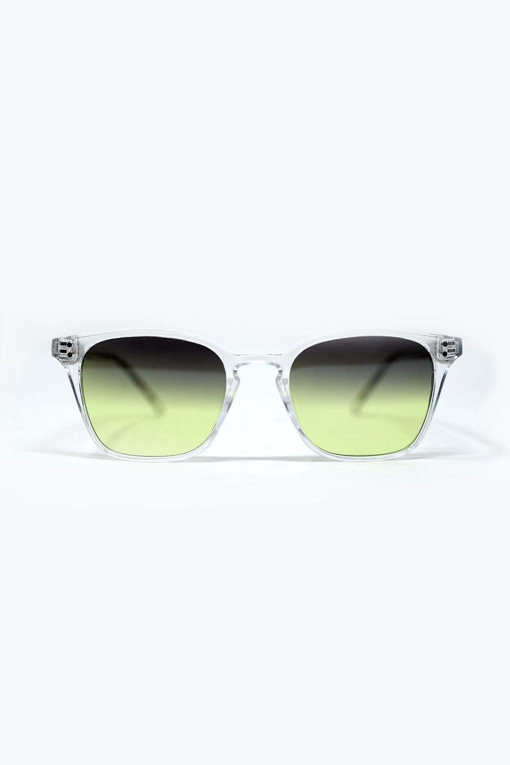 Clear Gradient Sunglasses with Sunset Lenses -
