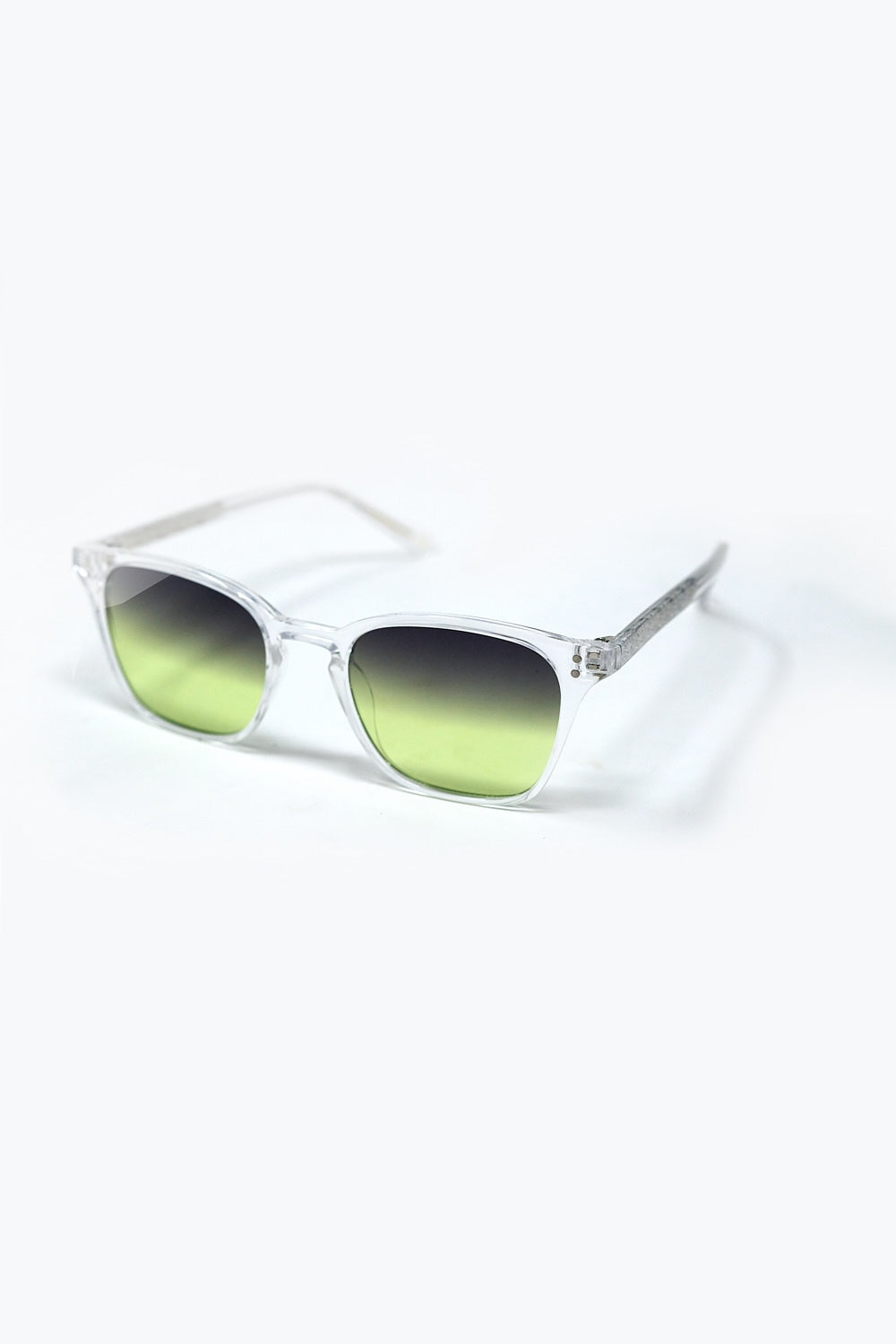 Clear Gradient Sunglasses with Sunset Lenses -