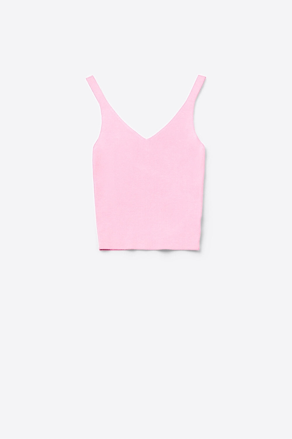 Comfy Ribbed knitted Tank Top in pink - Sweaters