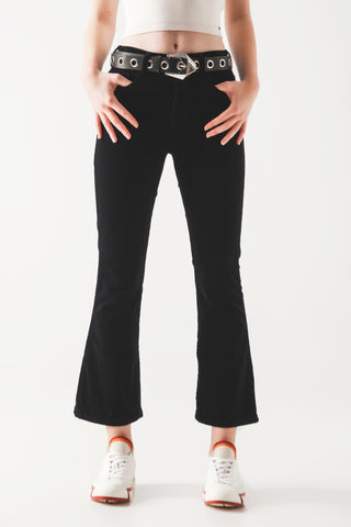 Cord flare in black