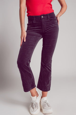 Cord flare in brown