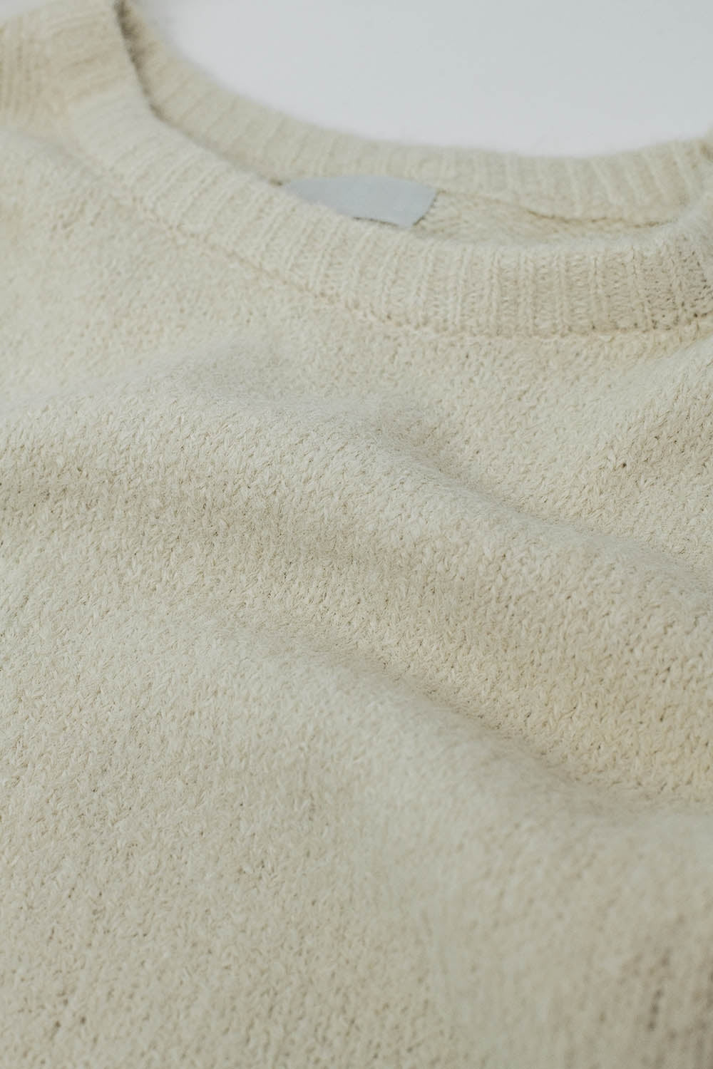 Cozy Balloon Sleeve Jumper in Cream - Jumpers