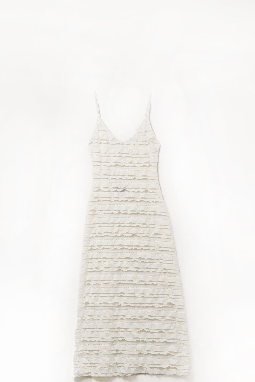 cream maxi dress in yellow with straps - Dresses