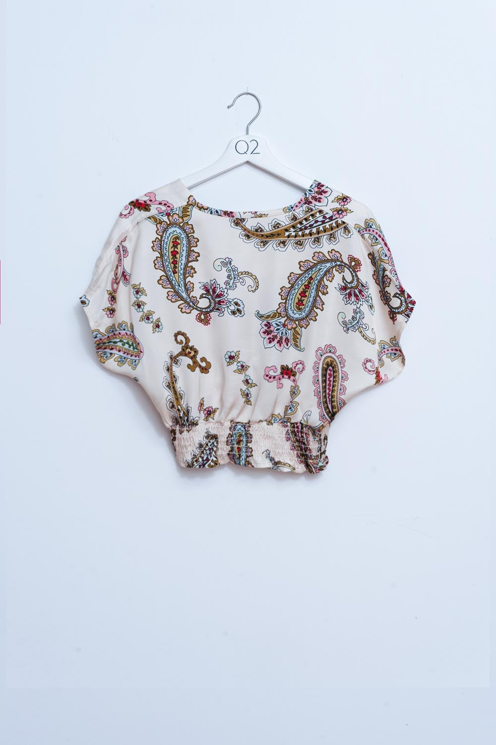 Crop top with paisley print - Tops