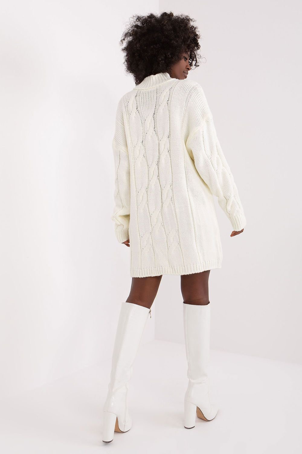 Comfortable Long Sleeve Turtleneck Daydress
