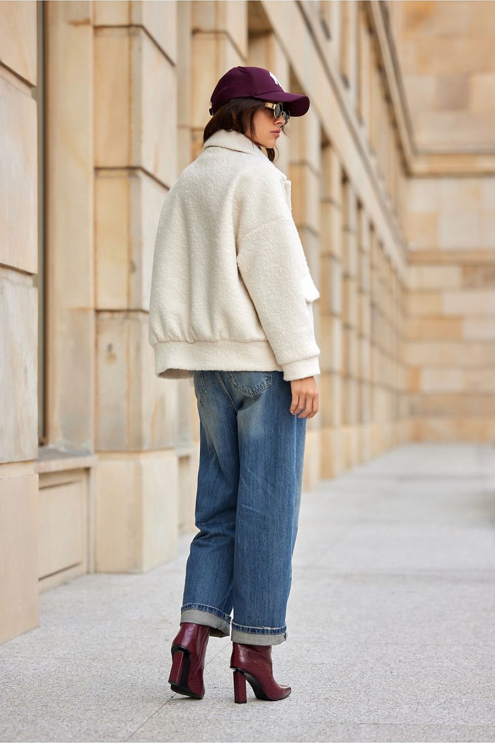 Ivon Stylish Faux Lambskin Jacket - Jackets