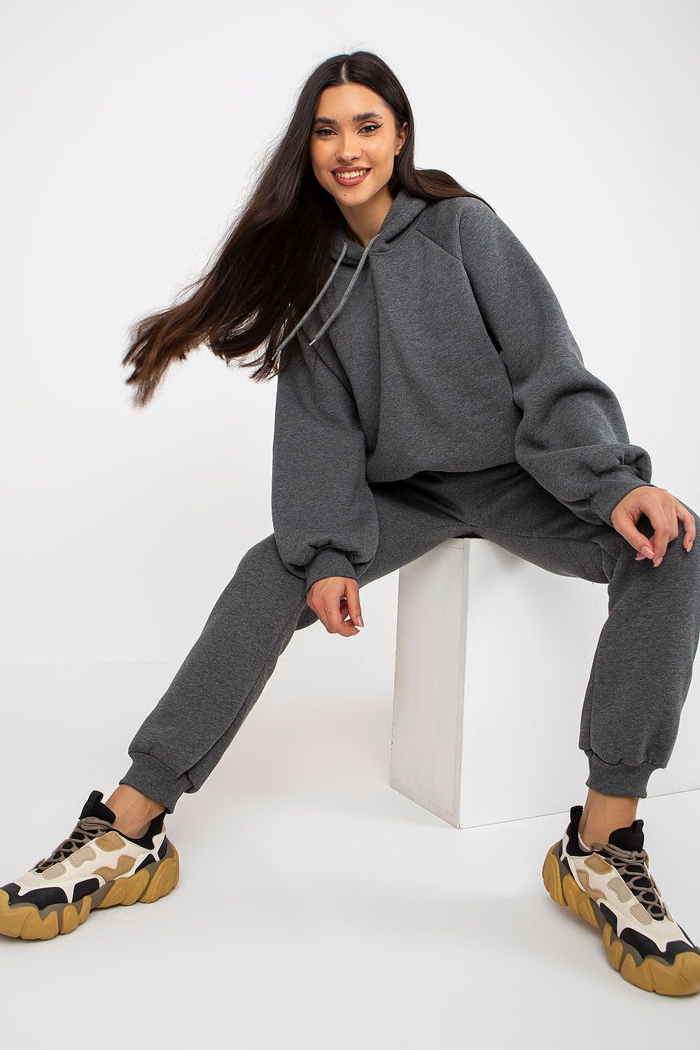 Cozy Hooded Sweatshirt Set with Long Pants