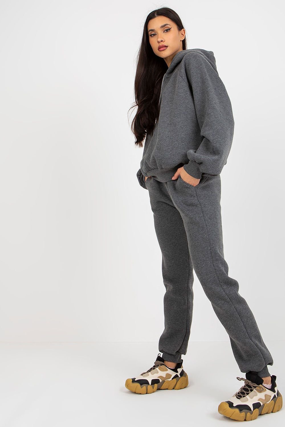 Cozy Hooded Sweatshirt Set with Long Pants