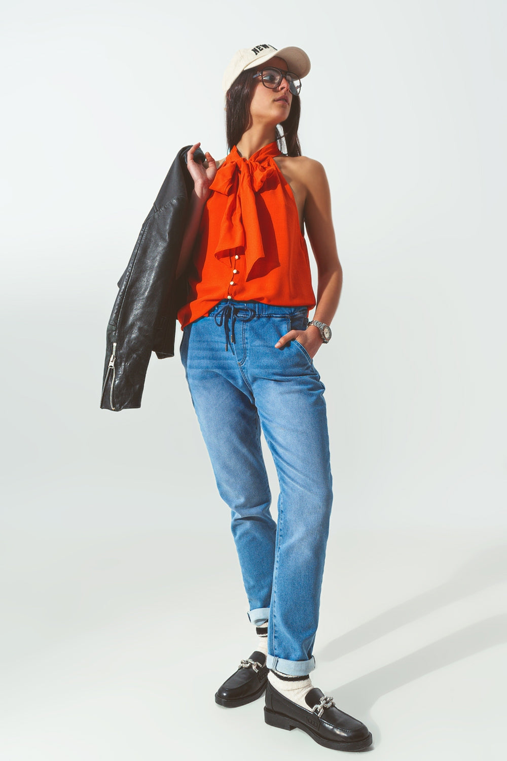 Drawstring Waist Jogger Jeans Q2 Jeans BoutiqueLua