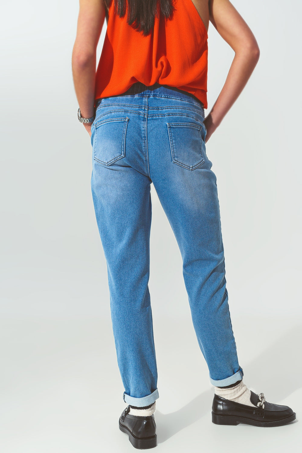 Drawstring Waist Jogger Jeans Q2 Jeans BoutiqueLua