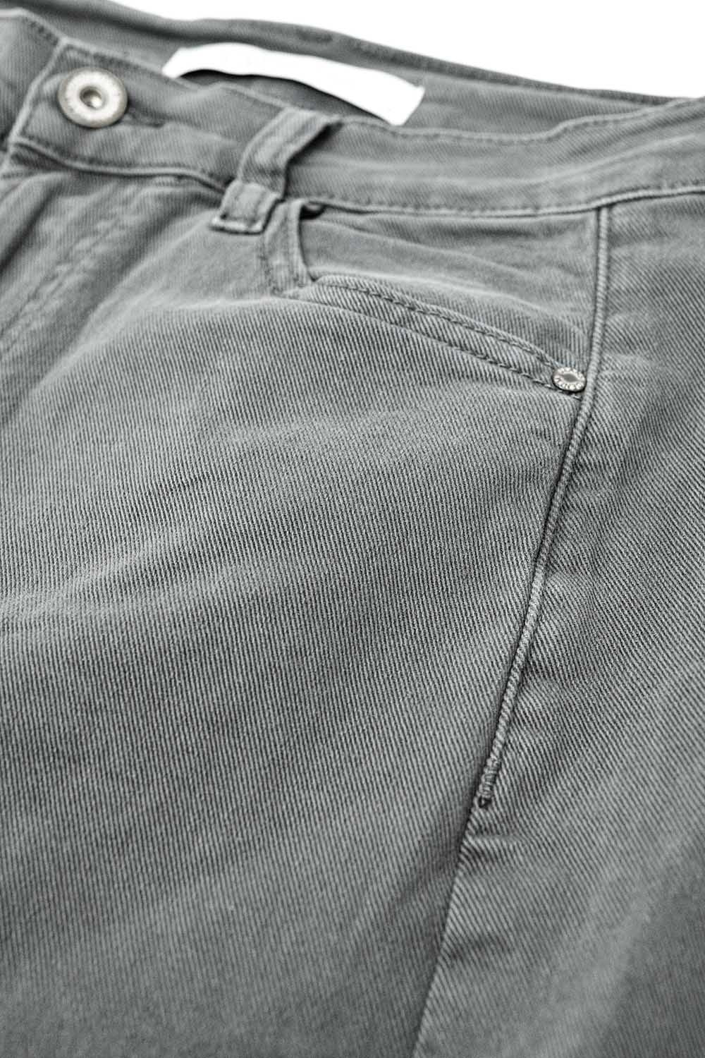 Extra wide leg Pants in washed grey - Trousers