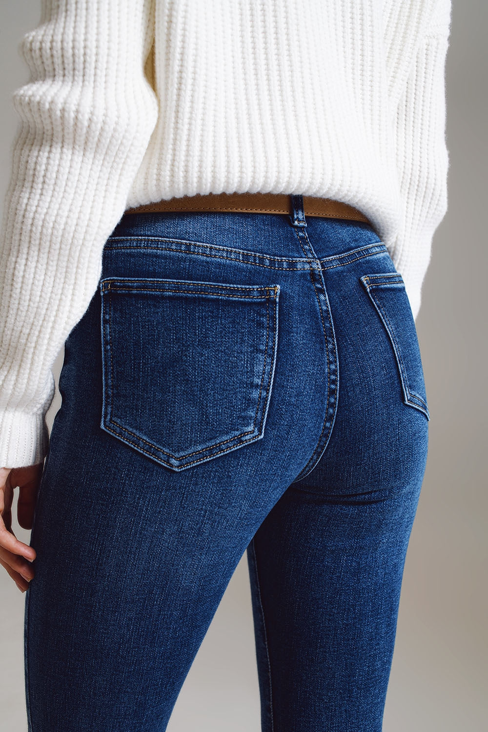 flare jeans with embellished hem - Jeans