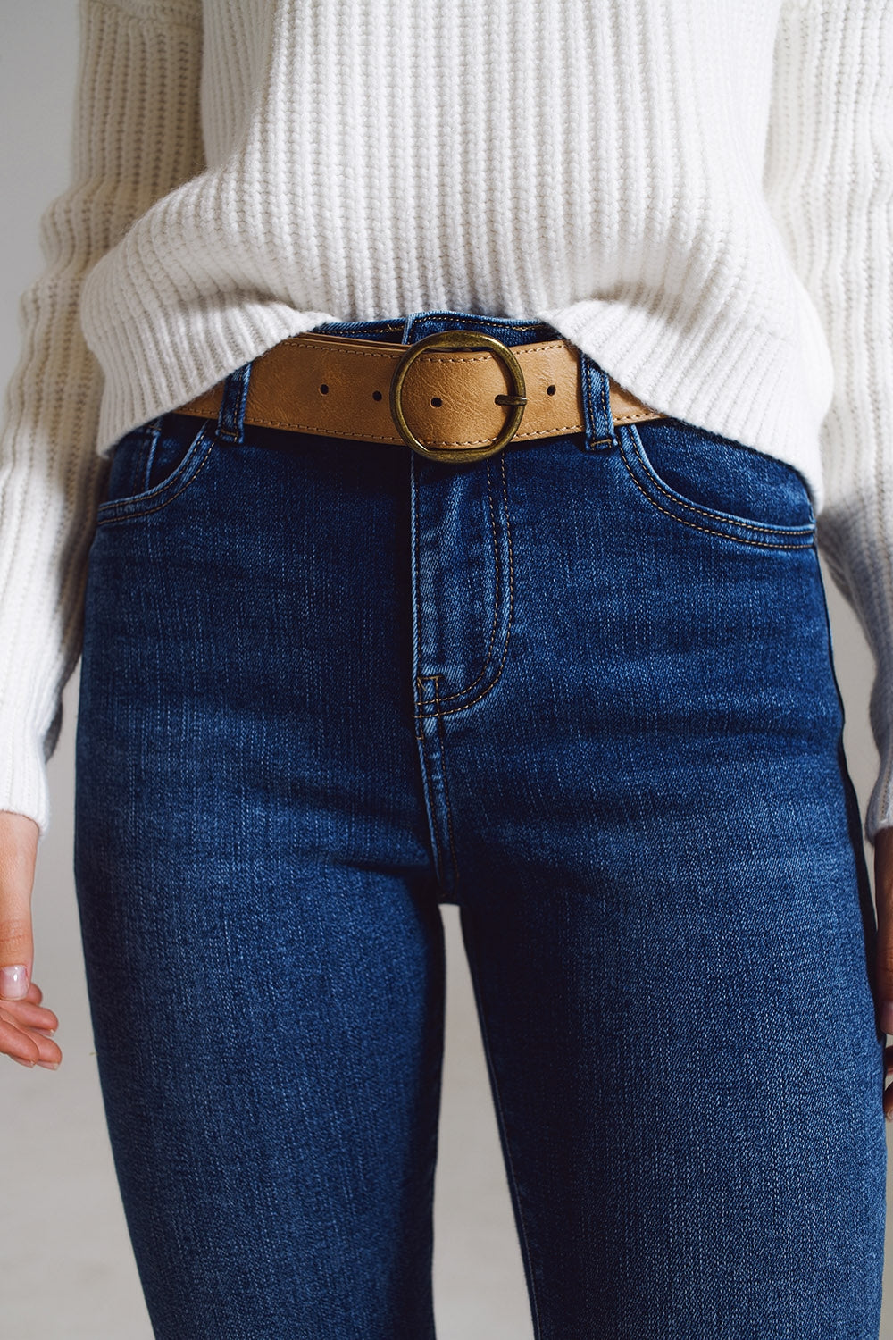 flare jeans with embellished hem - Jeans