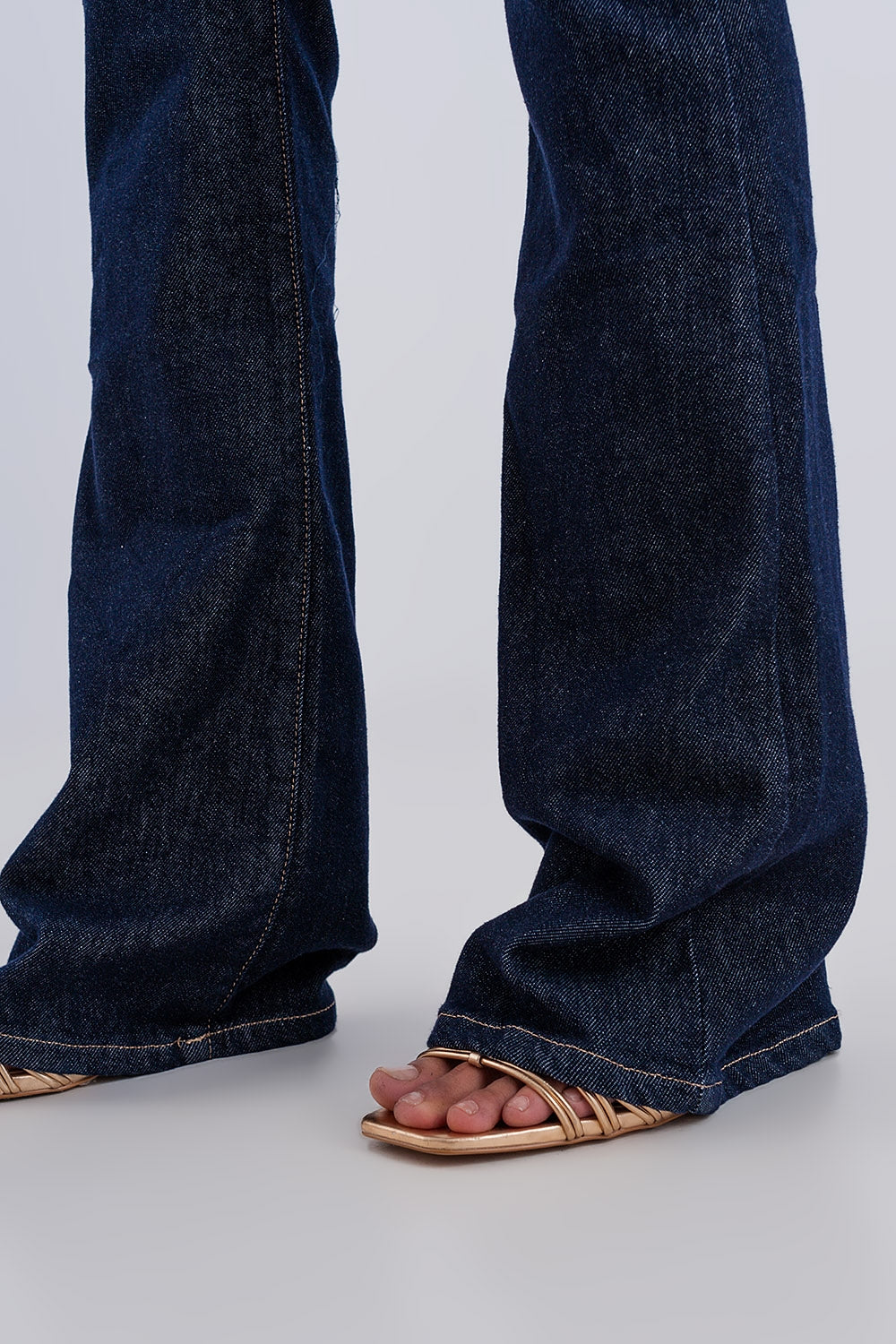 Flare sky high jeans in dark wash Q2 Jeans BoutiqueLua