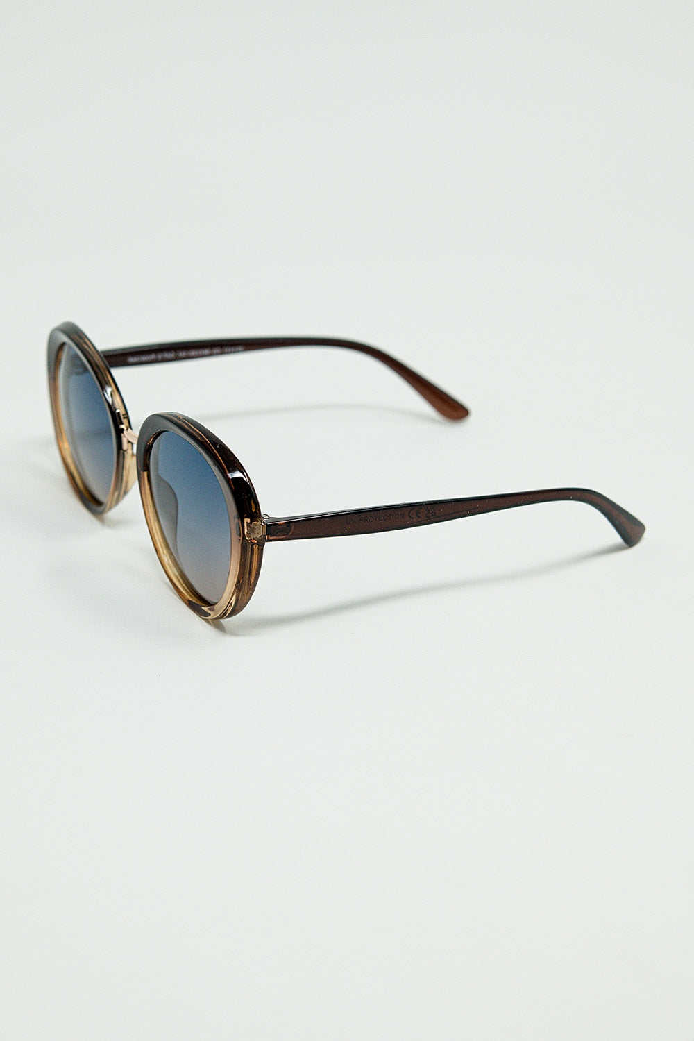 Golden Sunset Spot Oval Shaped Sunglasses - Sunglasses