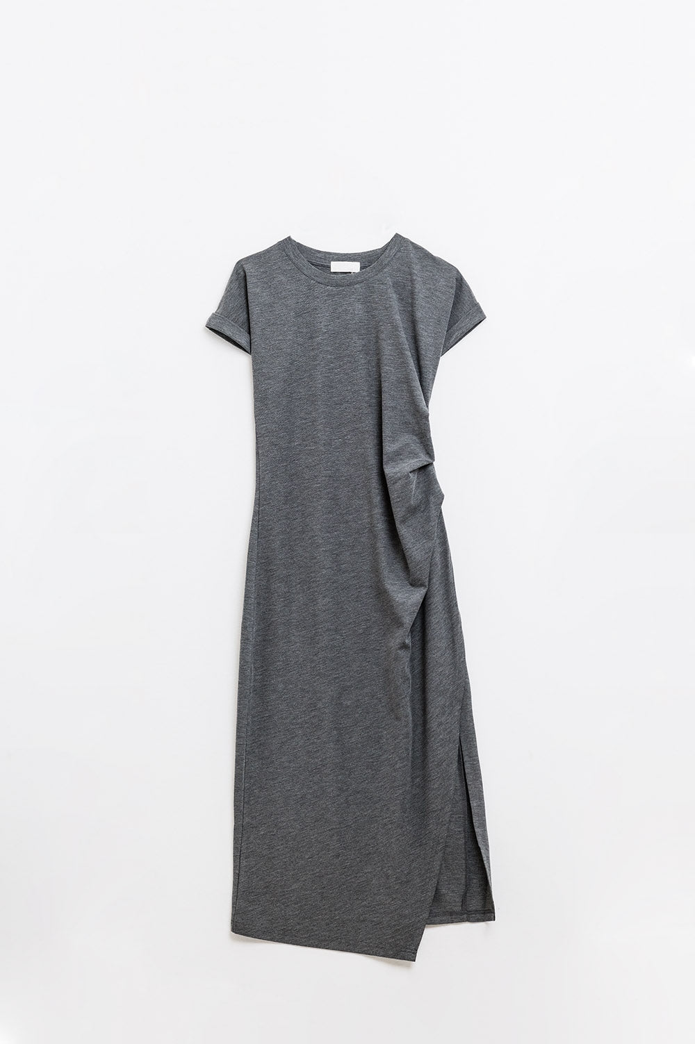 Grey stretch tencel sleeveless dress