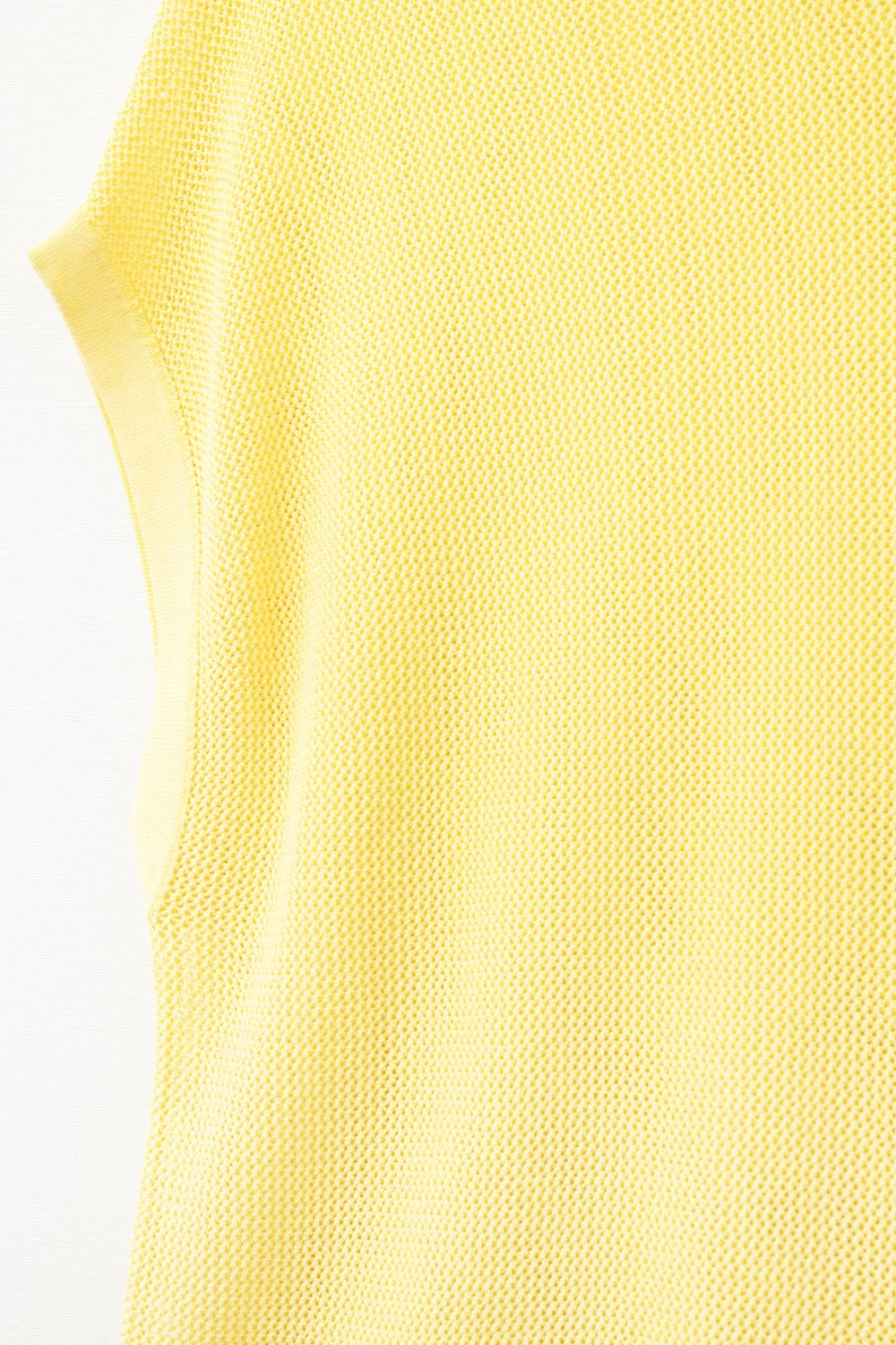 grid knit sweater in yellow color - Jumpers