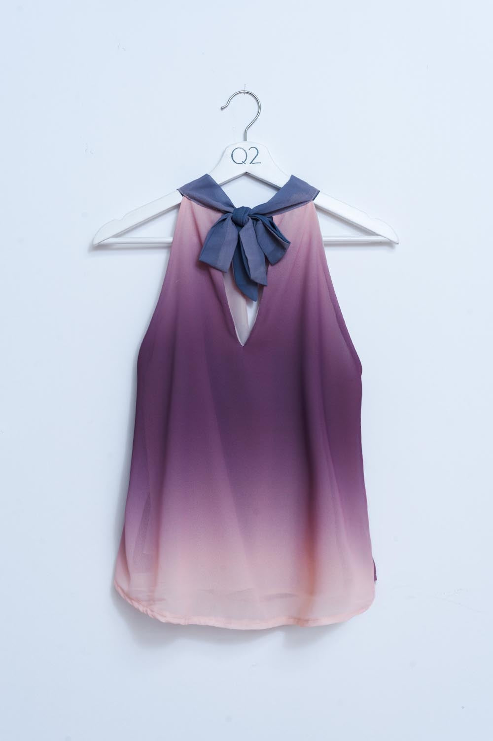 Halter neck top in ombre beige Q2 Tops BoutiqueLua