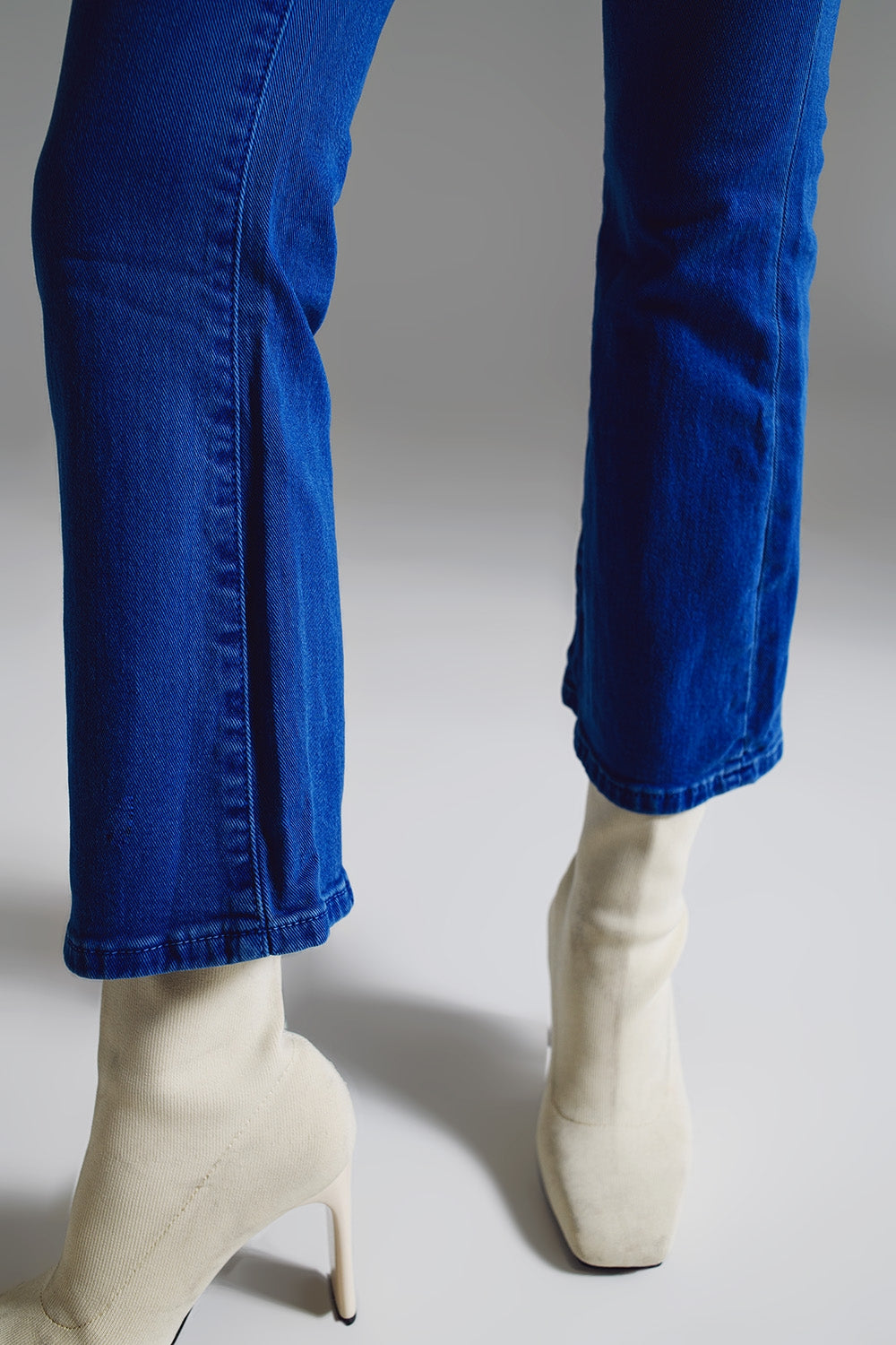 High waist flair jeans in blue - Jeans