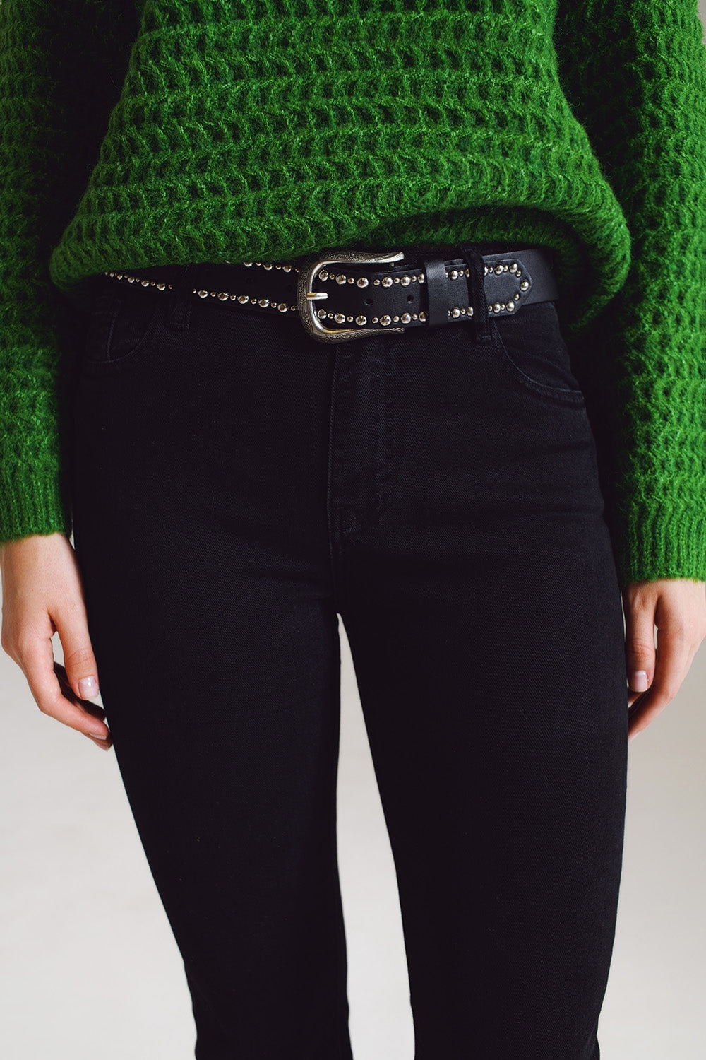 High waist flare jeans in black - Jeans