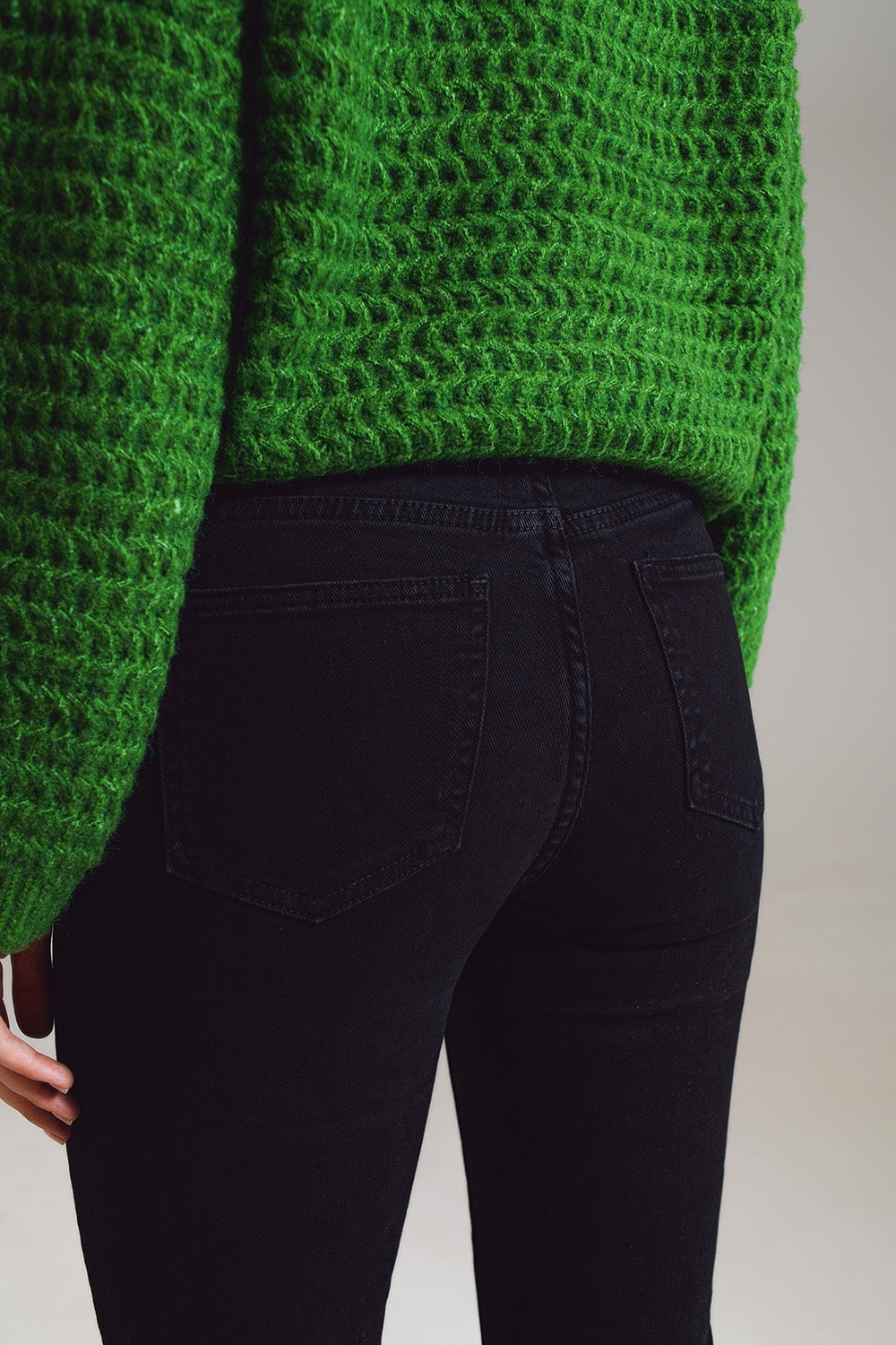 High waist flare jeans in black - Jeans