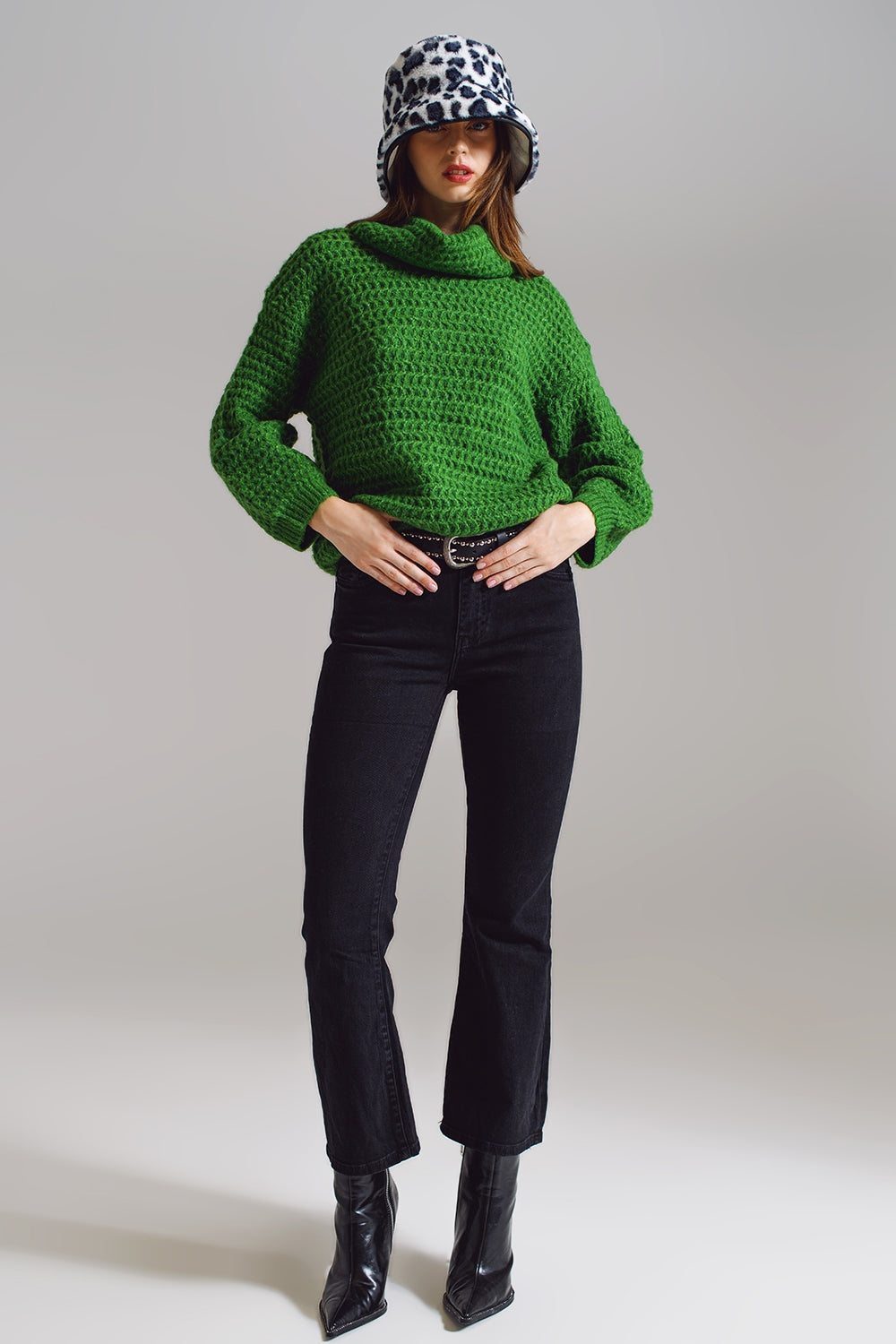 High waist flare jeans in black - Jeans