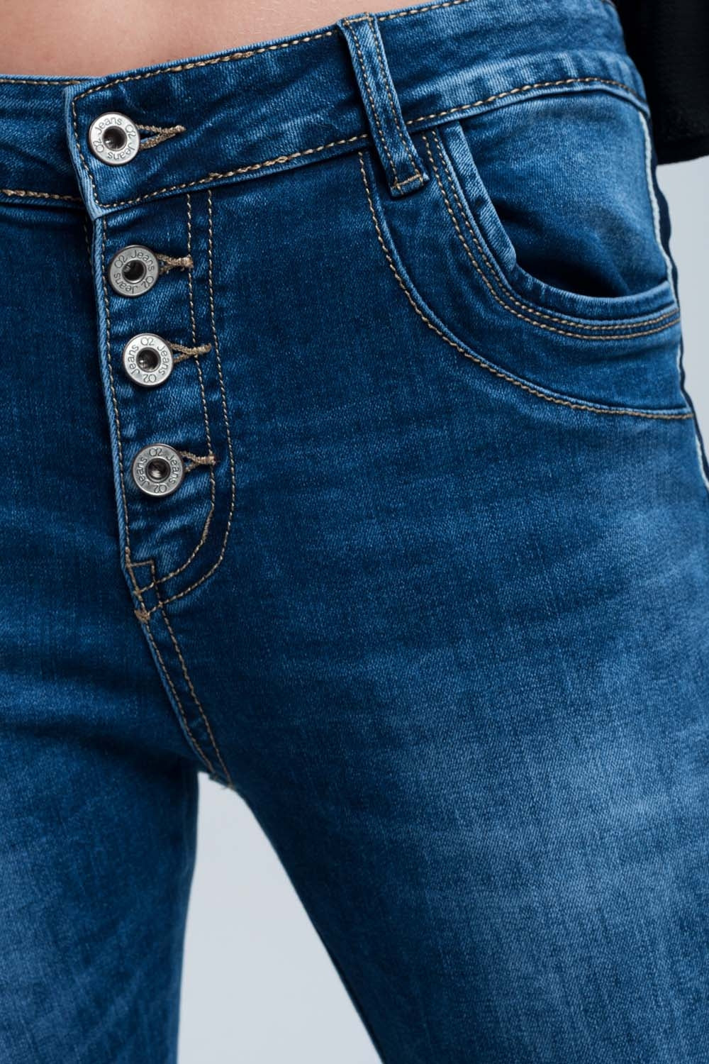 Jeans skinny with stripes on the side - Jeans