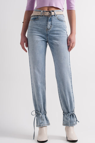jeans com cordão