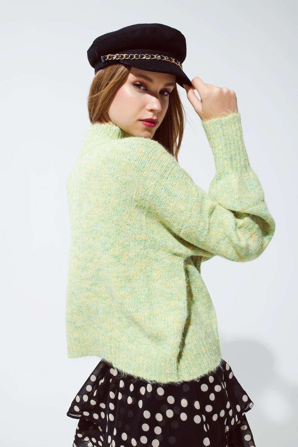 light Green Soft Knit sweater