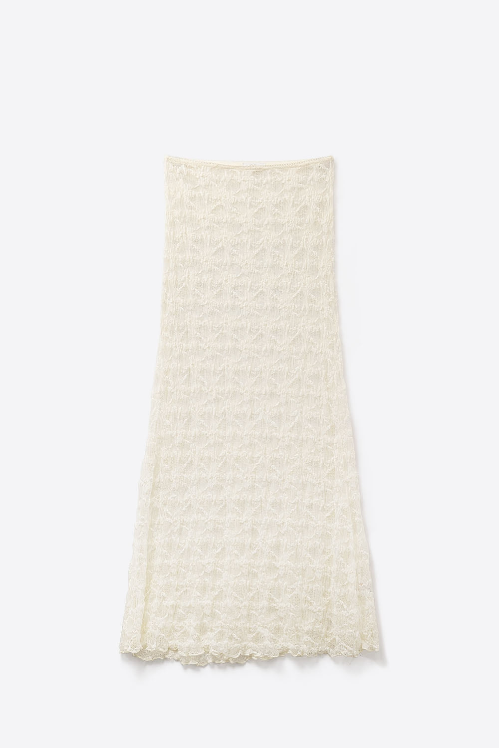 Long Sheer White Bohemian Style Skirt - Skirts