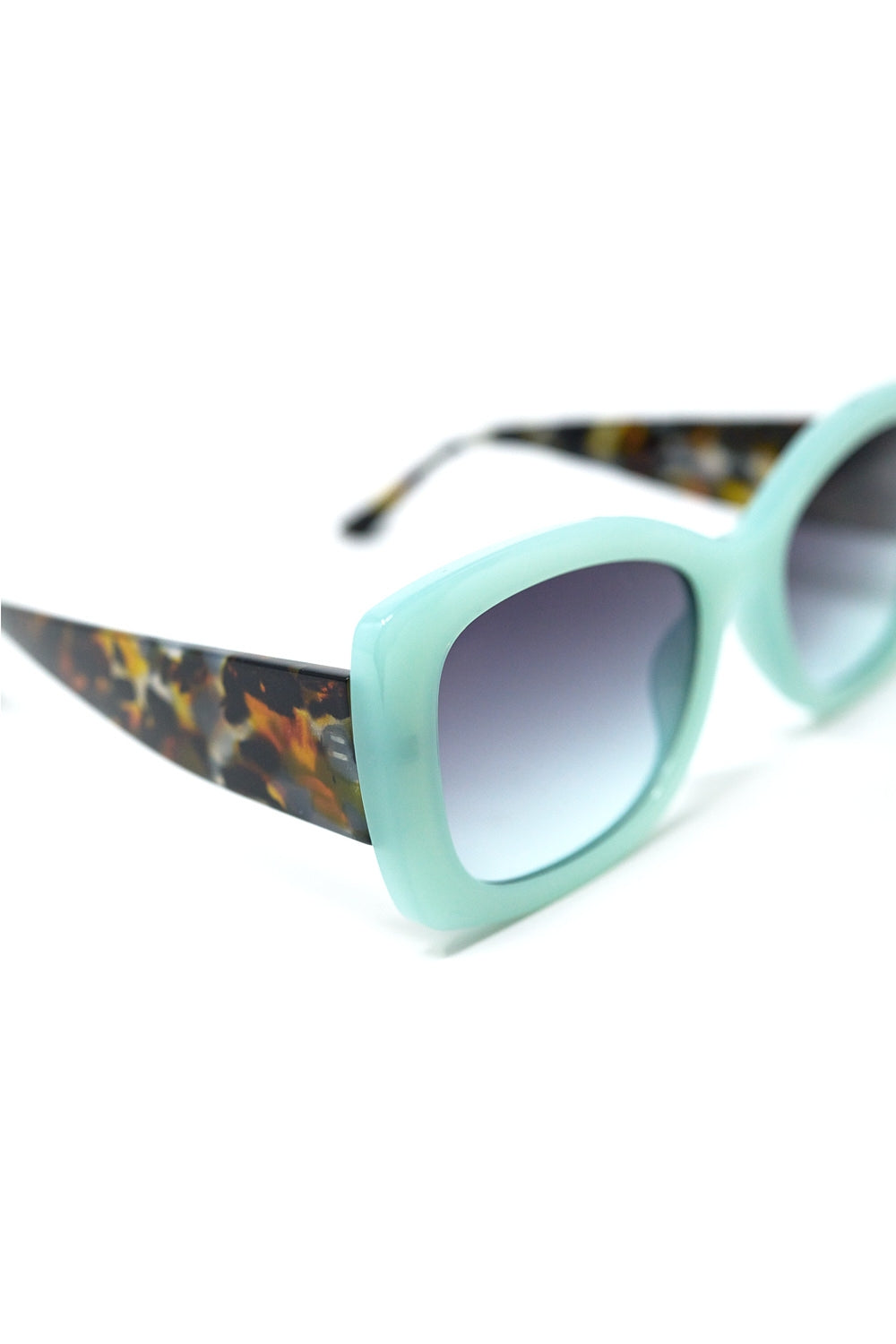 Mint Green Oversized Oval Sunglasses in Acetate -