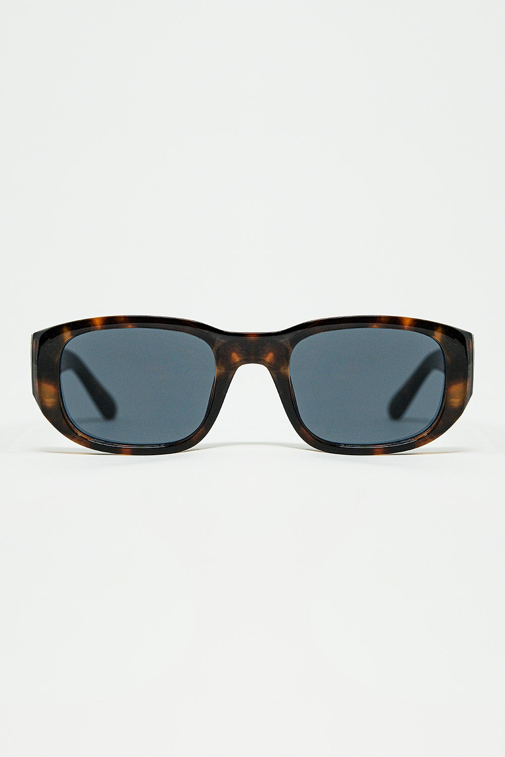 Oval Sunglasses with High Gloss Transparent Frames in brown - Sunglasses