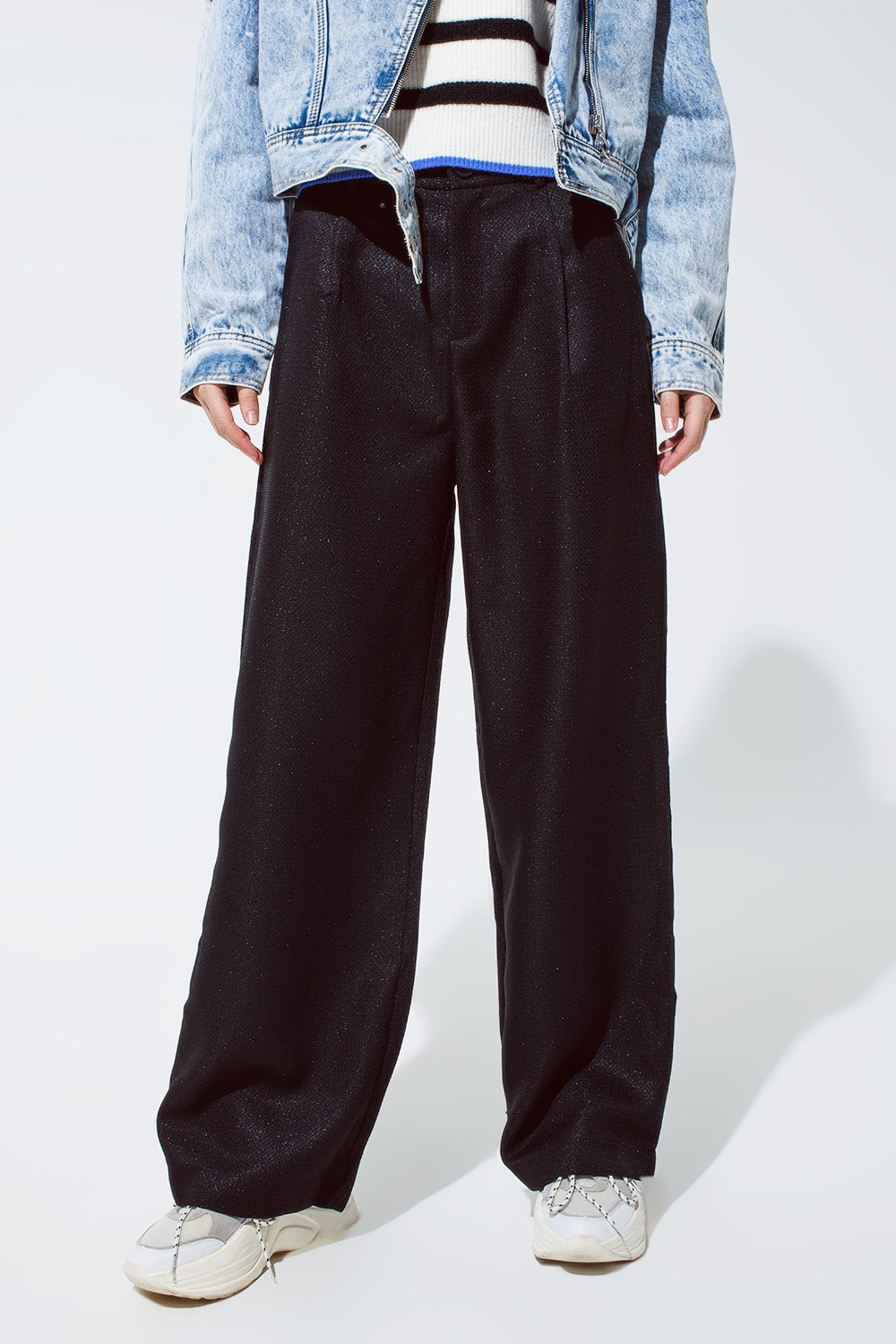 Oversized pantalon in black - Trousers
