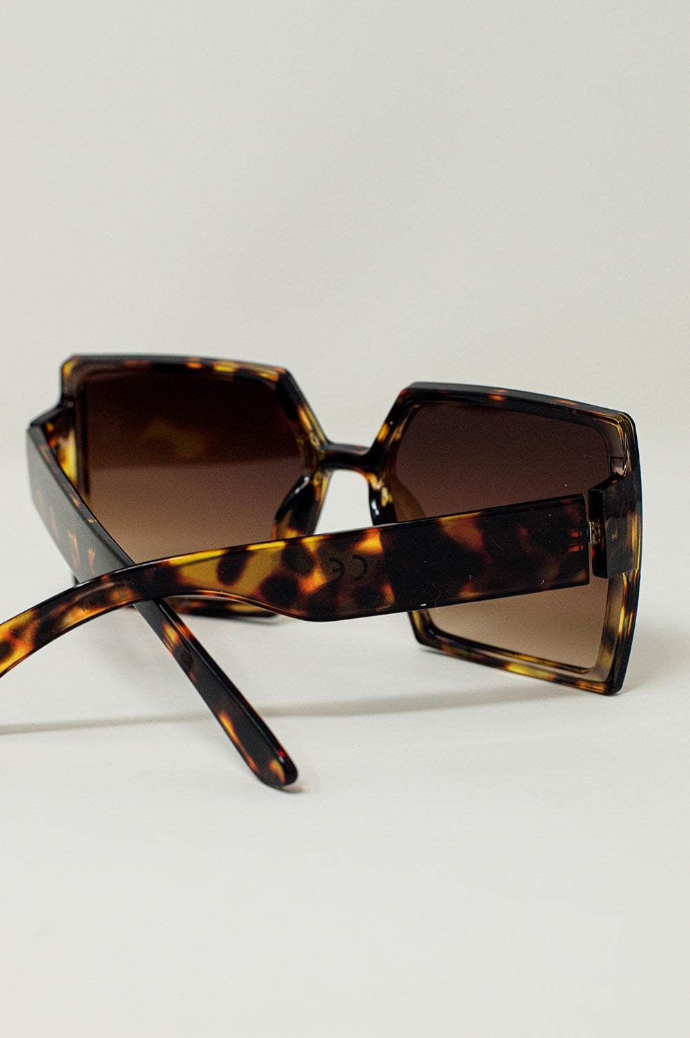 Oversized Square Sunglasses In brown - Sunglasses