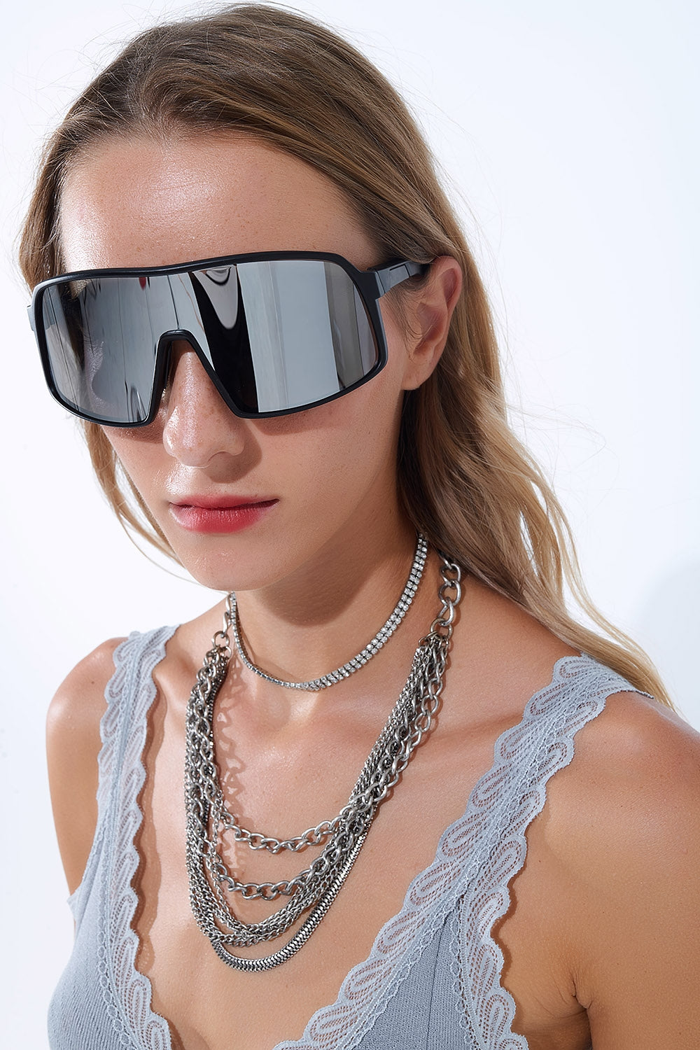 Polarized Sport Sunglasses in Grey -