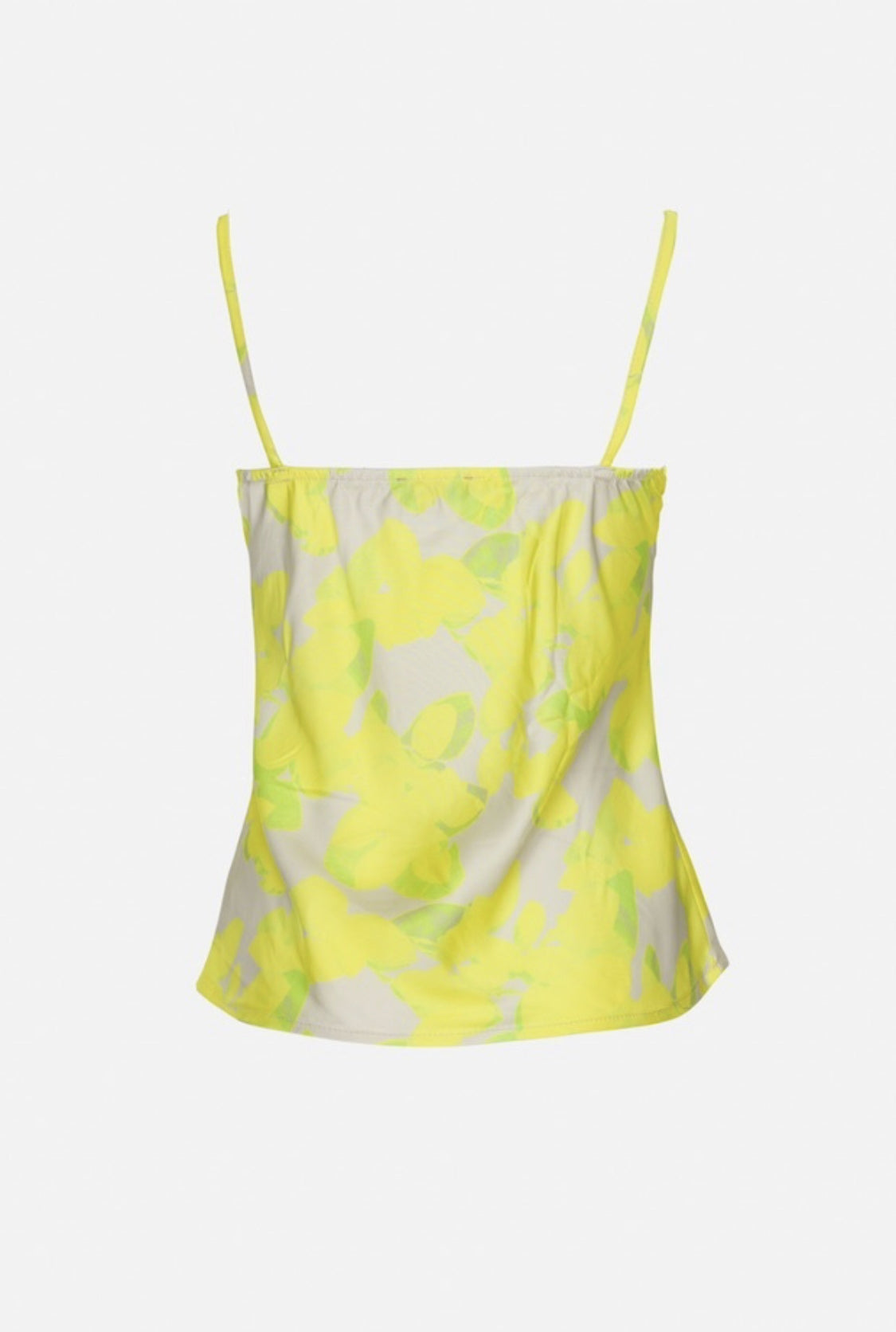Print cami top in lemon yellow Q2 Shirts BoutiqueLua
