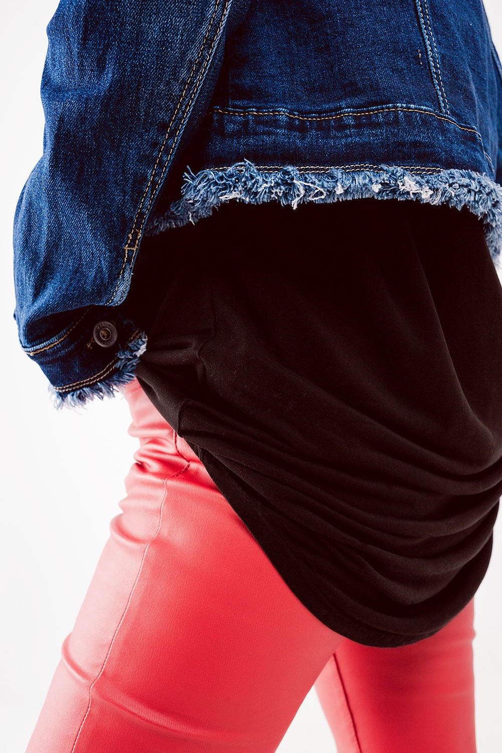 Raw denim jacket in mid blue - Jackets